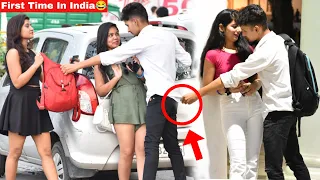 Romantic Closer To Cute Girls Prank😱। Girl's Reaction 🔥। Harshit PrankTv