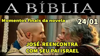 A BÍBLIA CAPÍTULO DE HOJE - JOSÉ REENCONTRA SEU PAI ISRAEL 24/01/2022 (cenas da novela) final