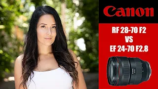 Canon RF 28-70 F2 review VS Canon EF 24-70 F2.8 The Best zoom lens ever?