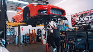 TWIN TURBO Mitsubishi 3000GT VR4 Gets Extended Oil Pan Install! | Part 2
