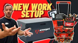 New Milwaukee tool and site box setup for electrical construction