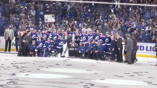 Fan Shot 4K- Tampa Bay Lightning accept Prince of Wales Trophy 2021!!