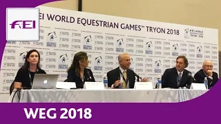 Re-Live | FEI World Equestrian Games 2018 | Press Conference
