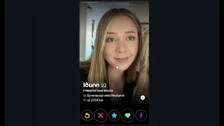 Tinder swiping females in Iceland