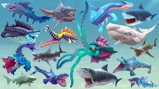 ALL REGULAR SHARKS in Hungry Shark Evolution