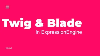 How to use Twig and Blade in ExpressionEngine