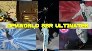 One Punch Man: World - SSR Ultimates (Genos,Silverfang,King,Sonic,Zombieman,Puri Prisoner,& Saitama)