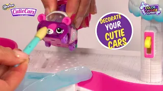 SHOPKINS CUTIE CARS | How to use “Splash ‘n’ Go Spa Wash” Playset | Color Change Cuties | Season 3