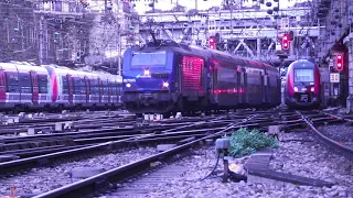 Trains à Paris St Lazare & Pont Cardinet 2015-2020 Vidéo Time Lapse