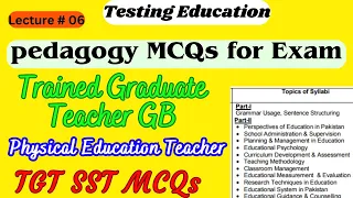 Most Important Pedagogy MCQs for NTS FPSC PPSC with Answers | Pedagogy Teaching MCQs with answers