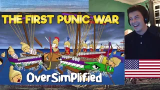 American Reacts The First Punic War - OverSimplified (Part 1)