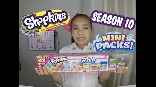 SHOPKINS SEASON 10 Unboxing MINI Packs - Collector's EDITION Ultra Rare and Rare