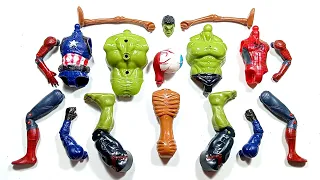 Avengers Toys Assemble Spider-Man, Hulk Smash, Captain America And Siren Head ~ Avengers