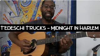 Tedeschi Trucks - Midnight In Harlem Guitar Lesson (Simplified Open E)