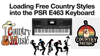 FREE Country music styles for a PSR E463