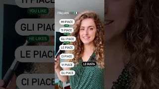 Learn Italian 🇮🇹 - The verb “to like”