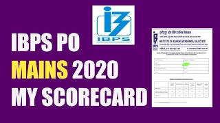 my score card ibps po mains selected 😊