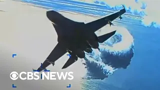Pentagon releases video of Russian jet collision with U.S. drone