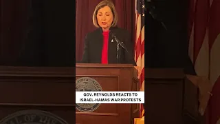 Iowa Gov. Kim Reynolds reacts to Israel-Hamas war protests on college campuses