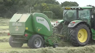 A McHale F5500 bailing silage on Angelsey