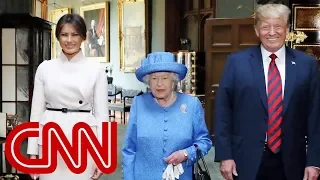 Queen Elizabeth II welcomes Trump to Windsor Castle