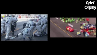 Pit stop comparison - F1 vs Guido (Cars)