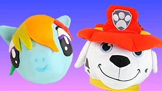 Rainbow Dash and Paw Patrol Toy Baskets Play Doh Surprise Egg My Little Pony Shopkins Kinder Fashems