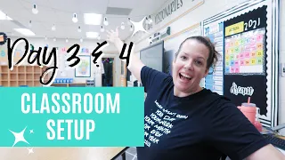 4th Grade Classroom Setup Days 3 + 4 - Finishing up Projects
