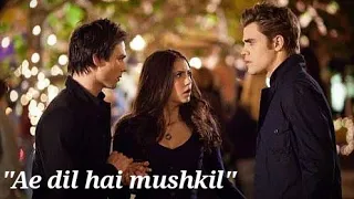 Damon x Elena x Stefan - Delena x Stelena - Ae Dil Hai Mushkil // The Vampire Diaries //