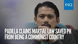 Robin Padilla: Martial law saved PH from turning communist