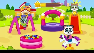 Play with baby animals in kindergarten | taking care for baby animals | educational game for kids