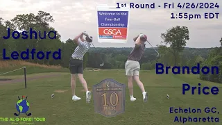 "Josh Ledford/Brandon Price 1A: 2024 Four-Ball Championship" (Unedited)