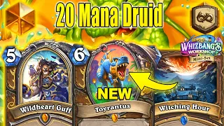 NEW Druid Legendary Toyrantus In My 20 Mana Deck Is Cool! Whizbang's Workshop Mini-Set | Hearthstone