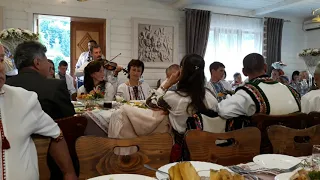 Hutsul song improvisation during wedding celebration Kryvorivnya Ukraine july 2021