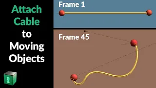 Blender Secrets - Cable with Physics connected to objects