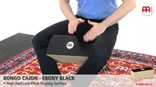 Bongo Cajon - Ebony Black - BCA2NT-EBK-M