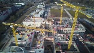 Baustelle Flugfeldklinikum - Drohnenüberflug April 2023