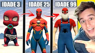 SOBREVIVI 99 ANOS com o HOMEM ARANHA no GTA 5 ! ( GTA V Mods )