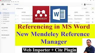 Referencing in Microsoft (MS) Word with New Mendeley Reference Manager