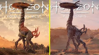 Horizon Forbidden West vs Horizon Zero Dawn PS4 Early Graphics Comparison