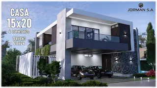 Modern House Design | 15x20m 2 Storey | 4 Bedrooms Family Home