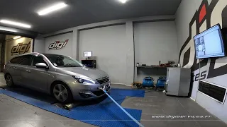 Peugeot 308 2.0 Bluehdi 150cv AUTO Reprogrammation Moteur @ 191cv Digiservices Paris 77 Dyno