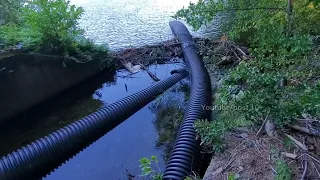 Unclogging Culverts Along Access Road Leading To Abandoned Dam