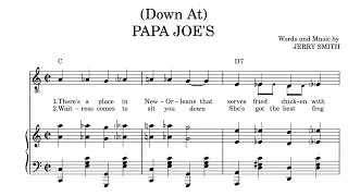 (Down At) PAPA JOE'S - Piano Sheet Music