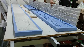 The Longest Rubber Mold Making // Wall panel mold from long wood panel // Artistic  wall panel