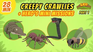 Creepy Crawlies (Part 1/3) - Junior Rangers and Hero's Animals Adventure | Leo the Wildlife Ranger