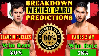 UFC Predictions : Claudio Puelles vs Fares Ziam Fight Breakdown | UFC Fight Night Predictions