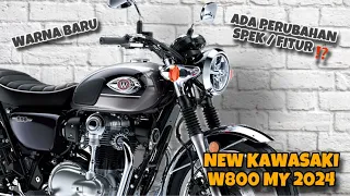 WARNA BARU NEW KAWASAKI W800 MY 2024 | MAKIN KLASIK PAKE WARNA DARK SILVER, GIMANA SPEK & FITURNYA ?