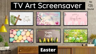 Easter Art Screensaver | TV Art Slideshow | Turn TV Into Wall Art | 1 Hr | No Sound