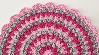 How to Crochet Round Placemat ~ Easy Crochet Knitting Placemats for Beginners ~ Crochet Placemat